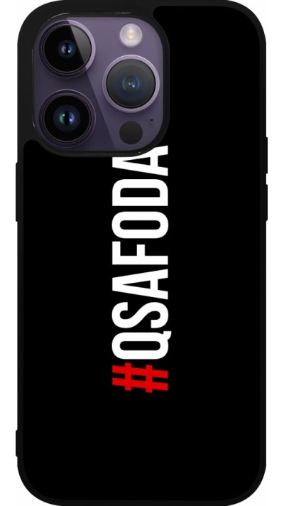 iPhone 15 Pro Case Hülle - Silikon schwarz Qsafoda 1