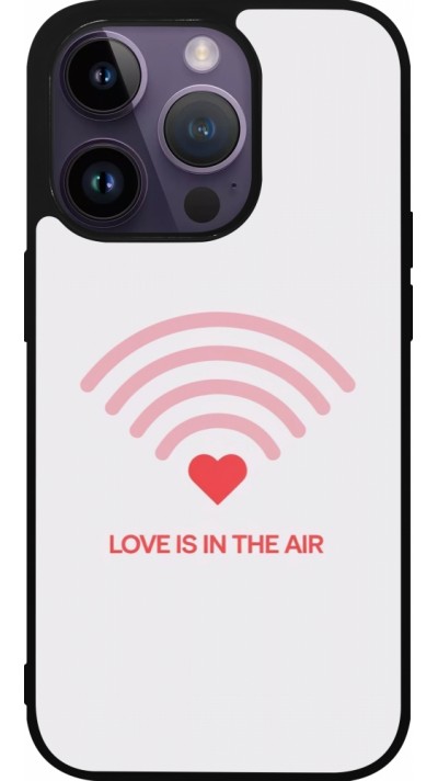 iPhone 15 Pro Case Hülle - Silikon schwarz Saint Valentines Day 26 Love is in the air