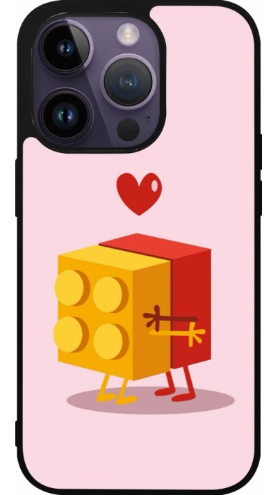 iPhone 15 Pro Case Hülle - Silikon schwarz Saint Valentines Day 26 Puzzle