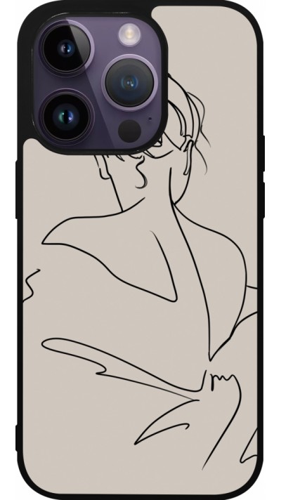 iPhone 15 Pro Case Hülle - Silikon schwarz Salnikova 05