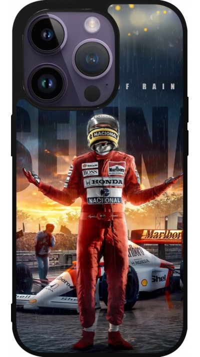 iPhone 15 Pro Case Hülle - Silikon schwarz Senna The King of Rain