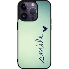 iPhone 15 Pro Case Hülle - Silikon schwarz Smile