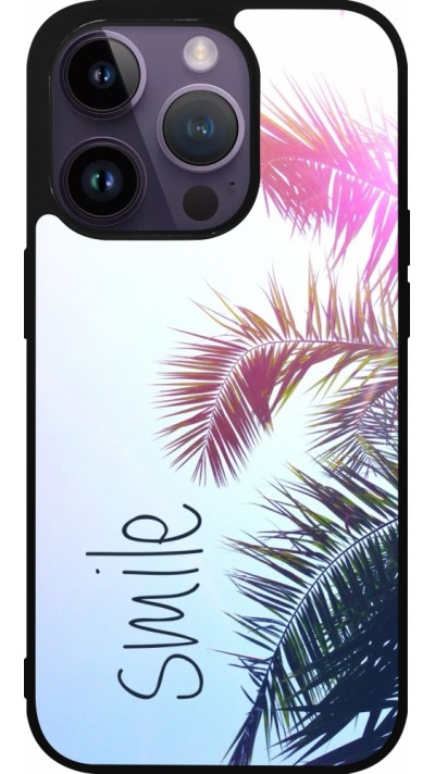 iPhone 15 Pro Case Hülle - Silikon schwarz Smile 05