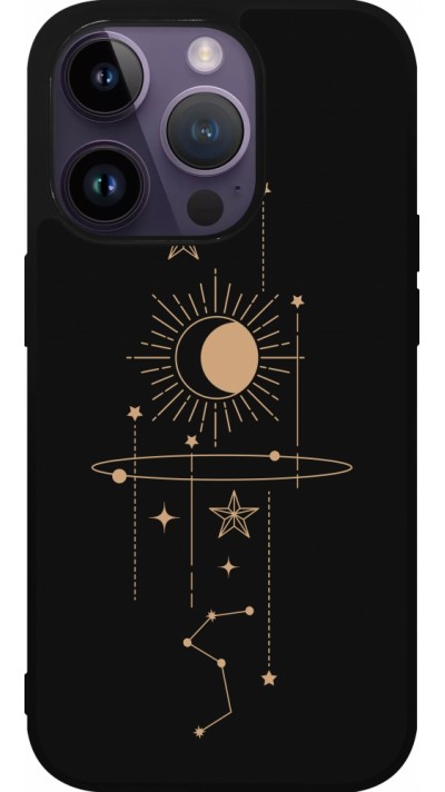 iPhone 15 Pro Case Hülle - Silikon schwarz Spring 23 astro