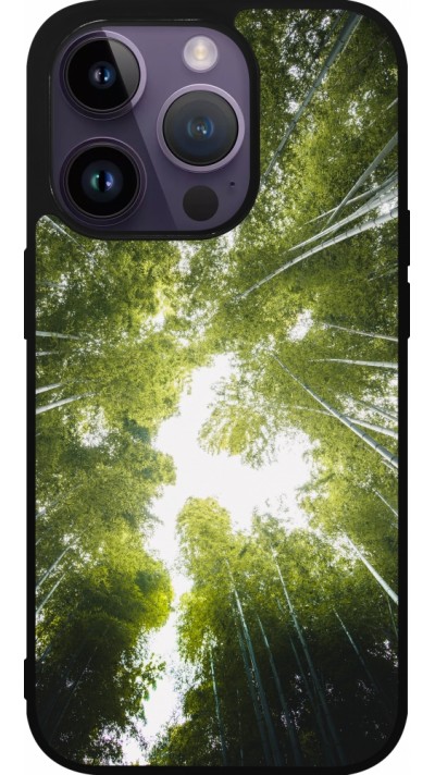 iPhone 15 Pro Case Hülle - Silikon schwarz Spring 23 forest blue sky