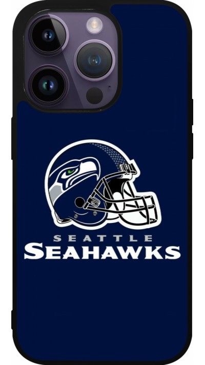 iPhone 15 Pro Case Hülle - Silikon schwarz Super Bowl 26 Seattle 3
