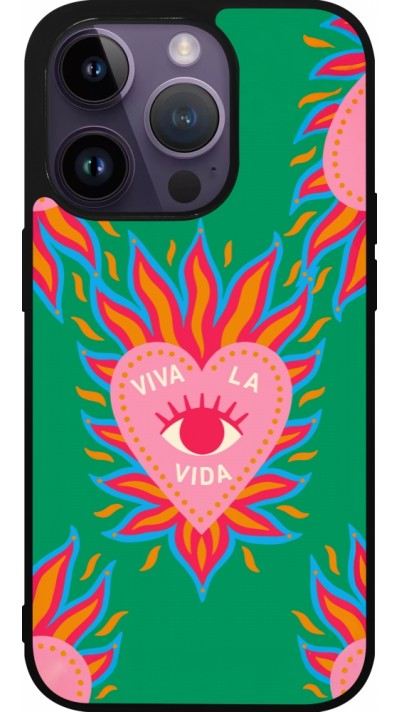 iPhone 15 Pro Case Hülle - Silikon schwarz Viva la vida 2026