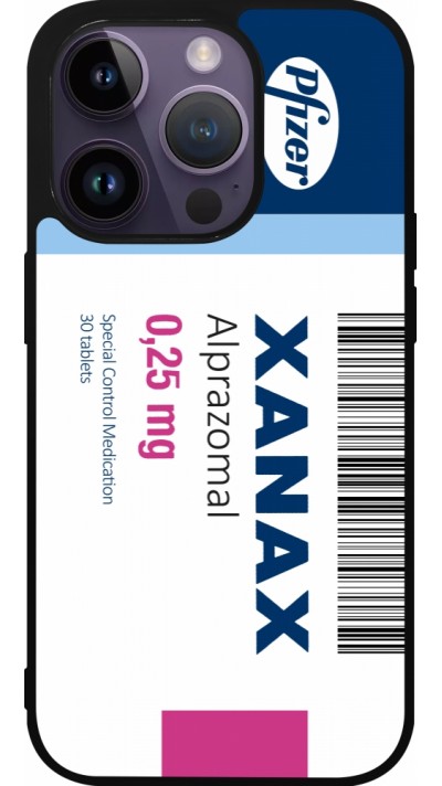 iPhone 15 Pro Case Hülle - Silikon schwarz Xanax Alprazolam 2025