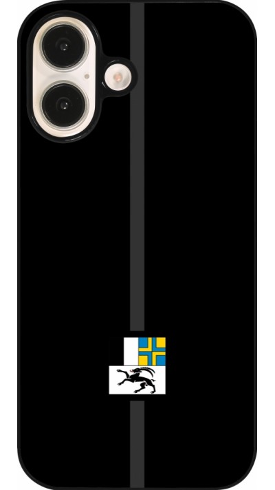 iPhone 16 Case Hülle - Kanton GR schwarz
