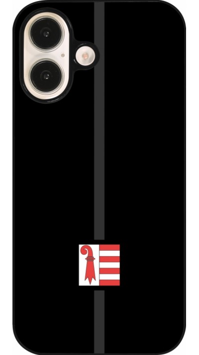 iPhone 16 Case Hülle - Kanton JU schwarz