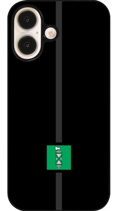 iPhone 16 Case Hülle - Kanton SG schwarz