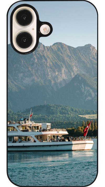 iPhone 16 Case Hülle -  Nationalfeiertag Schweiz Bateau Leman