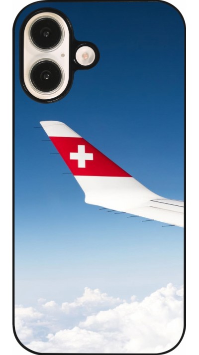 iPhone 16 Case Hülle -  Schweizer Nationalfeiertag Sky Swiss Flag
