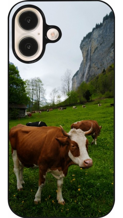 iPhone 16 Case Hülle -  Nationalfeiertag Schweiz Kühe