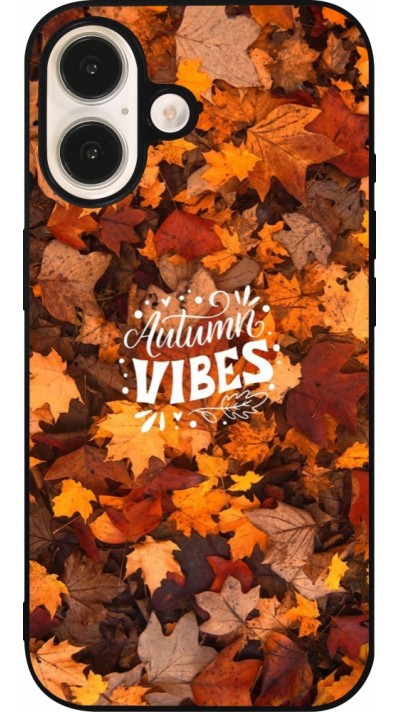 iPhone 16 Case Hülle - Silikon schwarz Autumn 25 Autumn vibes