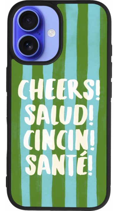 iPhone 16 Case Hülle - Silikon schwarz Cheers 2026