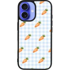 iPhone 16 Case Hülle - Silikon schwarz Easter 2026 Pattern carrots