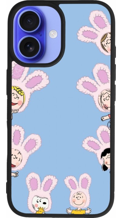 iPhone 16 Case Hülle - Silikon schwarz Easter 2026 Snoopy