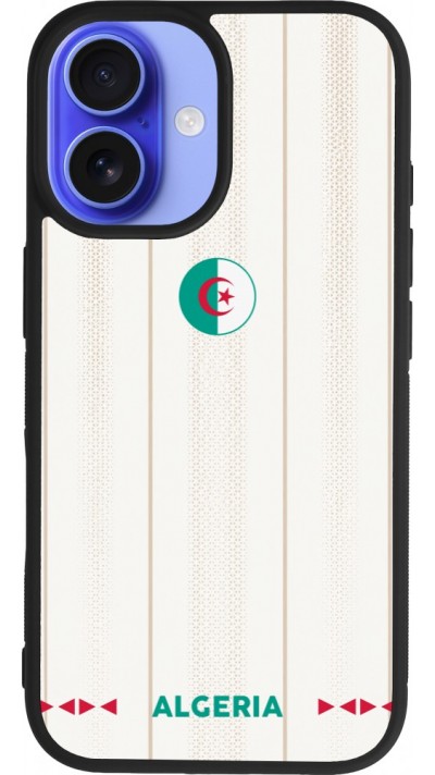 iPhone 16 Case Hülle - Silikon schwarz Algerien 2026 personalisierbares Fussballtrikot