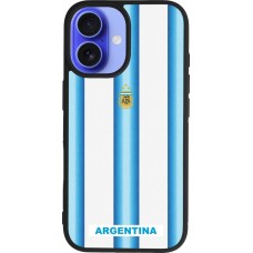 iPhone 16 Case Hülle - Silikon schwarz Argentinien 2026 personalisierbares Fussballtrikot