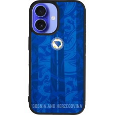 iPhone 16 Case Hülle - Silikon schwarz Bosnien und Herzegowina 2026 personalisierbares Fussballtrikot