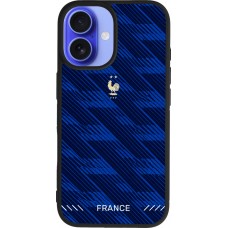 iPhone 16 Case Hülle - Silikon schwarz Frankreich 2026 personalisierbares Fussballtrikot