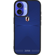 iPhone 16 Case Hülle - Silikon schwarz Japan 2026 personalisierbares Fussballtrikot