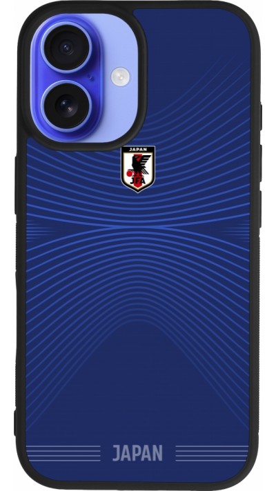 iPhone 16 Case Hülle - Silikon schwarz Japan 2022 personalisierbares Fussballtrikot