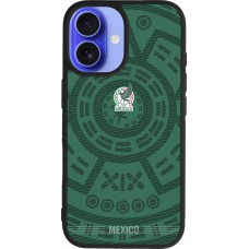 iPhone 16 Case Hülle - Silikon schwarz Mexiko 2026 personalisierbares Fussballtrikot