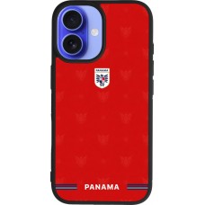 iPhone 16 Case Hülle - Silikon schwarz Panama 2026 personalisierbares Fussballtrikot