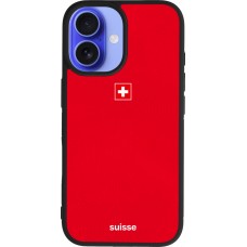 iPhone 16 Case Hülle - Silikon schwarz Schweiz 2026 personalisierbares Fussballtrikot