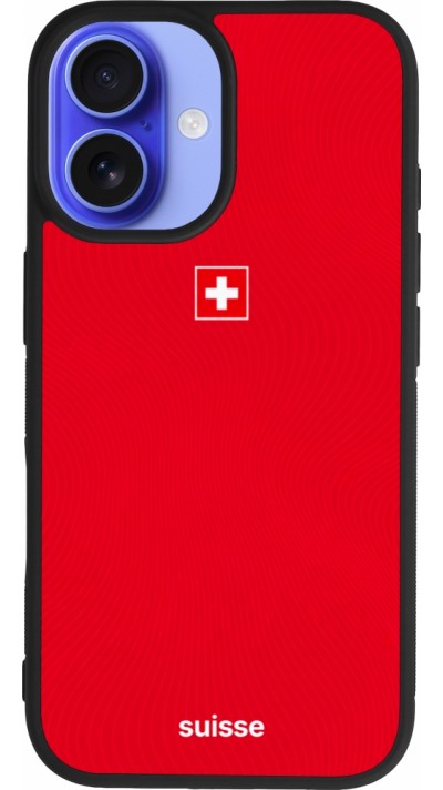 iPhone 16 Case Hülle - Silikon schwarz Schweiz 2026 personalisierbares Fussballtrikot