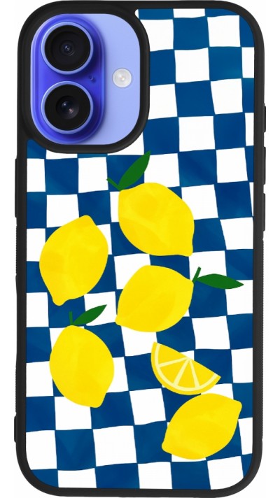 iPhone 16 Case Hülle - Silikon schwarz Illustration lemons 2026