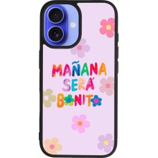 iPhone 16 Case Hülle - Silikon schwarz Karol G Manana sera bonito