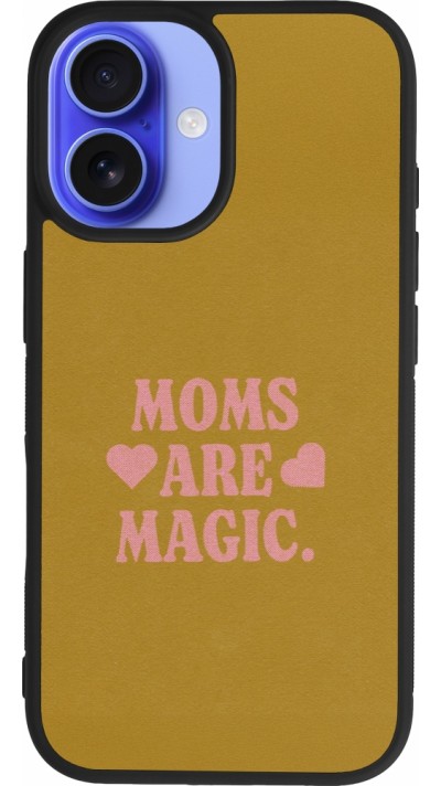 iPhone 16 Case Hülle - Silikon schwarz Mom 2026 Are Magic