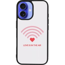 iPhone 16 Case Hülle - Silikon schwarz Saint Valentines Day 26 Love is in the air