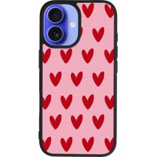 iPhone 16 Case Hülle - Silikon schwarz Saint Valentines Day 26 Pattern heart