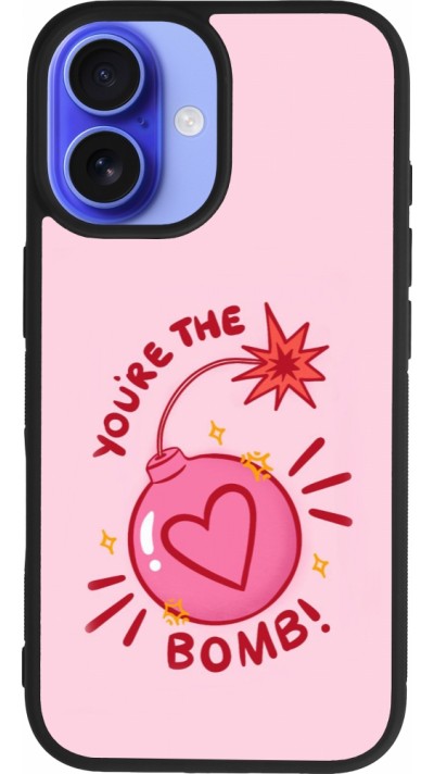 iPhone 16 Case Hülle - Silikon schwarz Saint Valentines Day 26 You are the bomb