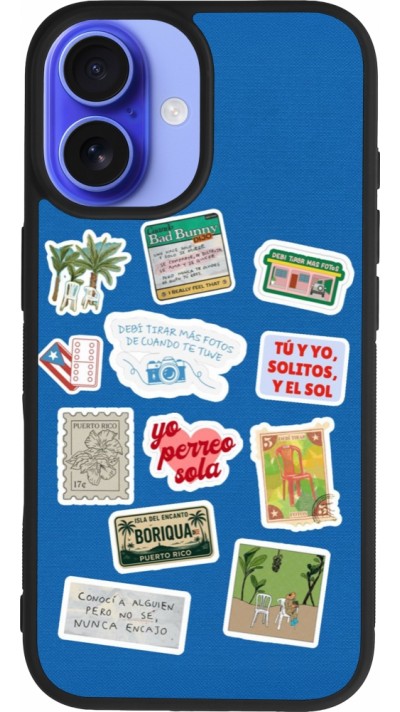 Coque iPhone 16 - Silicone rigide noir Seals of the Dominican Republic DTMF