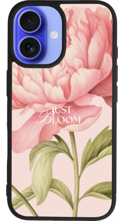 iPhone 16 Case Hülle - Silikon schwarz Just Bloom 2026