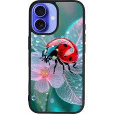 iPhone 16 Case Hülle - Silikon schwarz Ladybird in bloom 2026