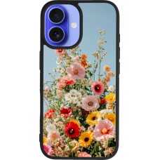 iPhone 16 Case Hülle - Silikon schwarz Spring flowers 2026
