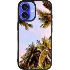iPhone 16 Case Hülle - Silikon schwarz Summer 2023 palm tree vibe