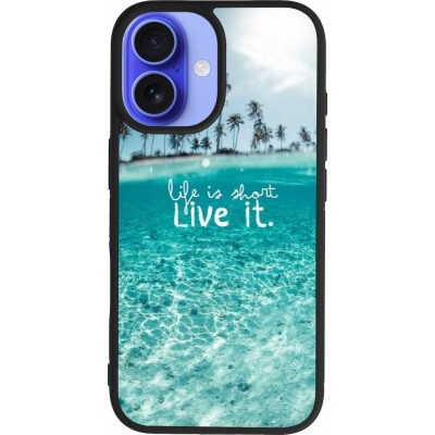 iPhone 16 Case Hülle - Silikon schwarz Summer 18 24