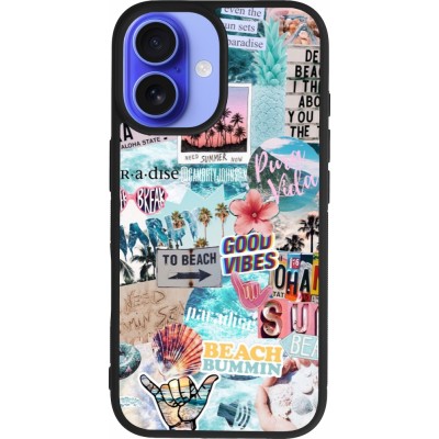 iPhone 16 Case Hülle - Silikon schwarz Summer 20 collage