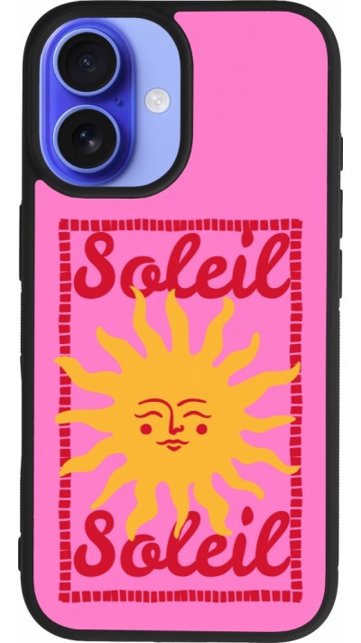 iPhone 16 Case Hülle - Silikon schwarz Sun sun 2026