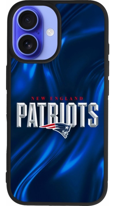 iPhone 16 Case Hülle - Silikon schwarz Super Bowl 26 Patriots 2