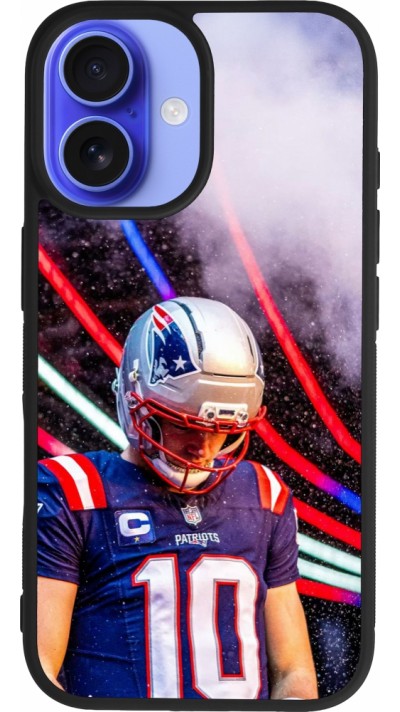 iPhone 16 Case Hülle - Silikon schwarz Super Bowl 26 Patriots 3