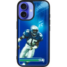 iPhone 16 Case Hülle - Silikon schwarz Super Bowl 26 Seattle 1