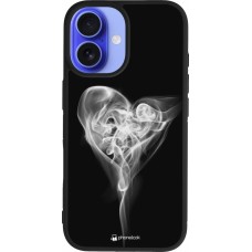 iPhone 16 Case Hülle - Silikon schwarz Valentine 2022 Black Smoke